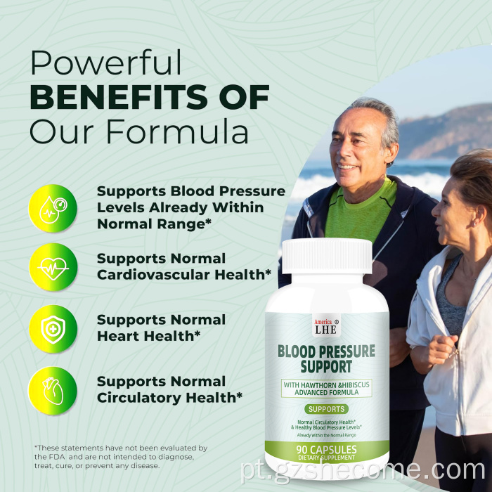 As cápsulas de pressão arterial suportam Berry Hawthorn